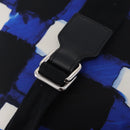 CHANEL Airline Tote Bag Nylon 2way Blue Silver CC Auth ka6246V-16