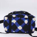 CHANEL Airline Tote Bag Nylon 2way Blue Silver CC Auth ka6246V-5