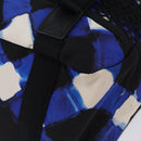 CHANEL Airline Tote Bag Nylon 2way Blue Silver CC Auth ka6246V-19