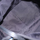 CHANEL Airline Tote Bag Nylon 2way Blue Silver CC Auth ka6246V-9
