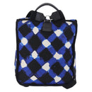 CHANEL Airline Tote Bag Nylon 2way Blue Silver CC Auth ka6246V-2