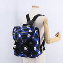 CHANEL Airline Tote Bag Nylon 2way Blue Silver CC Auth ka6246V-37