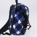 CHANEL Airline Tote Bag Nylon 2way Blue Silver CC Auth ka6246V-4