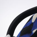 CHANEL Airline Tote Bag Nylon 2way Blue Silver CC Auth ka6246V-14