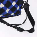 CHANEL Airline Tote Bag Nylon 2way Blue Silver CC Auth ka6246V-8