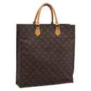 LOUIS VUITTON Monogram Sac Plat Hand Bag M51140 LV Auth ka6247-1