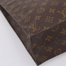 LOUIS VUITTON Monogram Sac Plat Hand Bag M51140 LV Auth ka6247-15