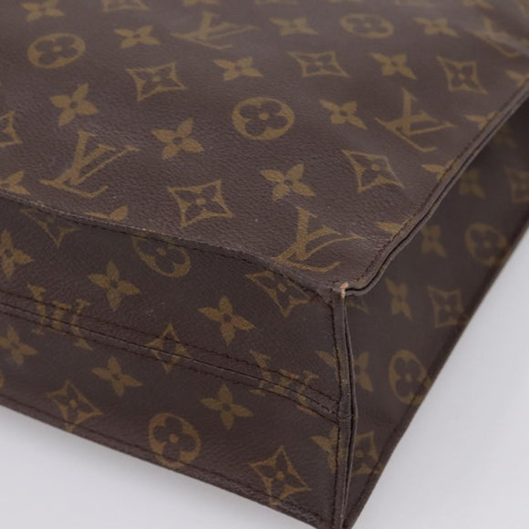 LOUIS VUITTON Monogram Sac Plat Hand Bag M51140 LV Auth ka6247