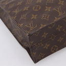 LOUIS VUITTON Monogram Sac Plat Hand Bag M51140 LV Auth ka6247-17