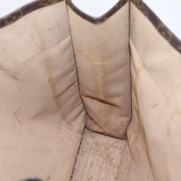 LOUIS VUITTON Monogram Sac Plat Hand Bag M51140 LV Auth ka6247