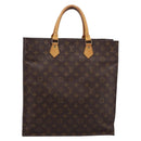 LOUIS VUITTON Monogram Sac Plat Hand Bag M51140 LV Auth ka6247-13