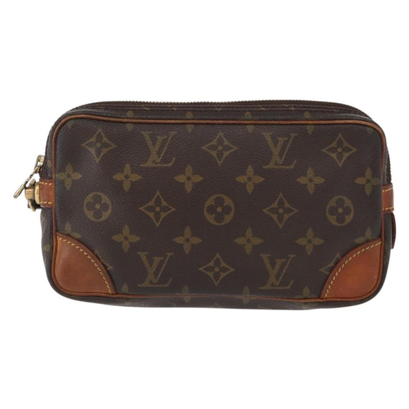 LOUIS VUITTON Monogram Marly Dragonne PM Clutch Bag M51827 LV Auth ka625