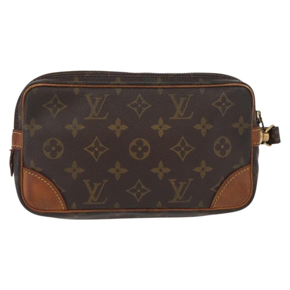 LOUIS VUITTON Monogram Marly Dragonne PM Clutch Bag M51827 LV Auth ka625