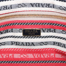 PRADA Canapa GM Hand Bag Denim Blue Gold Tone Auth ka6253V-20