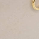 Salvatore Ferragamo Gancini Chain Shoulder Bag Leather White Gold Auth ka6255-3