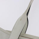 LOEWE Tote Bag Leather White Gold Tone Auth ka6256-14