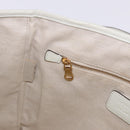 LOEWE Tote Bag Leather White Gold Tone Auth ka6256-22