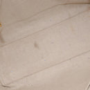 LOEWE Tote Bag Leather White Gold Tone Auth ka6256-23