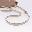 Miu Miu Hand Bag Leather 2way Beige Auth ka6259V-10
