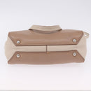 Miu Miu Hand Bag Leather 2way Beige Auth ka6259V-7