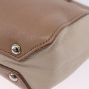 Miu Miu Hand Bag Leather 2way Beige Auth ka6259V-27