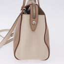Miu Miu Hand Bag Leather 2way Beige Auth ka6259V-5