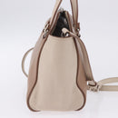 Miu Miu Hand Bag Leather 2way Beige Auth ka6259V-6
