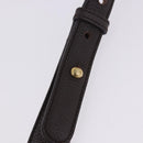 LOEWE Shoulder Bag Leather Dark Brown Gold Tone Auth ka6261A-15