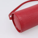 LOUIS VUITTON Epi Soufflot Pouch Red LV Auth ka6262A-14