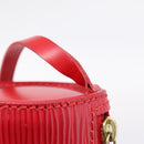 LOUIS VUITTON Epi Soufflot Pouch Red LV Auth ka6262A-10