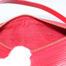 LOUIS VUITTON Epi Soufflot Pouch Red LV Auth ka6262A-19