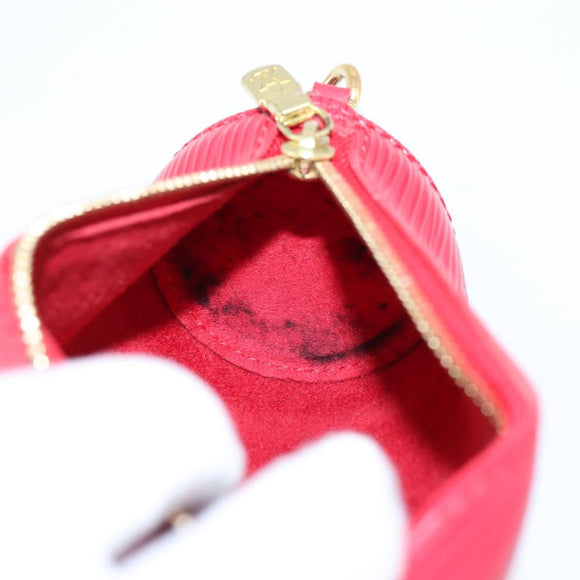 LOUIS VUITTON Epi Soufflot Pouch Red LV Auth ka6262A