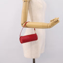LOUIS VUITTON Epi Soufflot Pouch Red LV Auth ka6262A-22