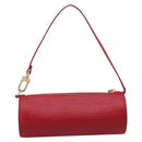 LOUIS VUITTON Epi Soufflot Pouch Red LV Auth ka6262A-2