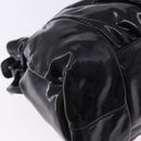 GUCCI Histeria Hand Bag Patent Black 197020 Auth ka6264-15