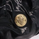 GUCCI Histeria Hand Bag Patent Black 197020 Auth ka6264-18