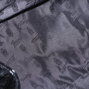 GUCCI Histeria Hand Bag Patent Black 197020 Auth ka6264-20