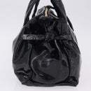 GUCCI Histeria Hand Bag Patent Black 197020 Auth ka6264-4