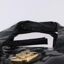 GUCCI Histeria Hand Bag Patent Black 197020 Auth ka6264-8