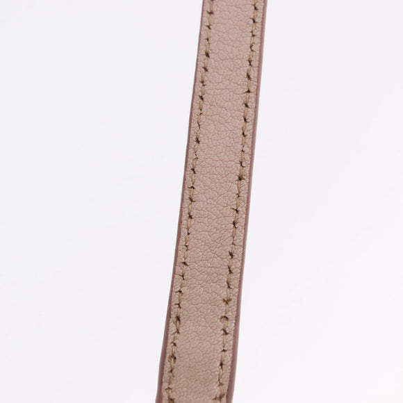Miu Miu Hand Bag Leather 2way Pink Gold Tone Auth ka6266A
