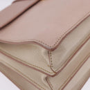 Miu Miu Hand Bag Leather 2way Pink Gold Tone Auth ka6266A-25