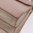 Miu Miu Hand Bag Leather 2way Pink Gold Tone Auth ka6266A-26