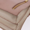 Miu Miu Hand Bag Leather 2way Pink Gold Tone Auth ka6266A-28