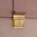 Miu Miu Hand Bag Leather 2way Pink Gold Tone Auth ka6266A-30