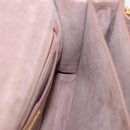 Miu Miu Hand Bag Leather 2way Pink Gold Tone Auth ka6266A-35