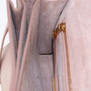 Miu Miu Hand Bag Leather 2way Pink Gold Tone Auth ka6266A-36