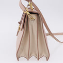 Miu Miu Hand Bag Leather 2way Pink Gold Tone Auth ka6266A-5