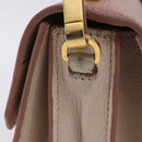 Miu Miu Hand Bag Leather 2way Pink Gold Tone Auth ka6266A-6