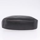GUCCI Bamboo Hand Bag Leather Black Silver 001 1638 Auth ka6269-6