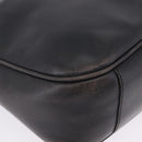 GUCCI Bamboo Hand Bag Leather Black Silver 001 1638 Auth ka6269-15